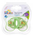 Соска-пустышка силиконовая, Мир детства 2 шт арт. 13029 классическая капелька с рождения