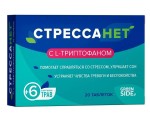 Стрессанет, GreenSide (ГринСайд) таблетки 550 мг 20 шт БАД к пище с L-триптофаном + 6 лекарственных трав